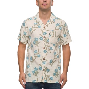 image:imageReef Mens Barrel Short Sleeve Button Up Woven ShirtFog