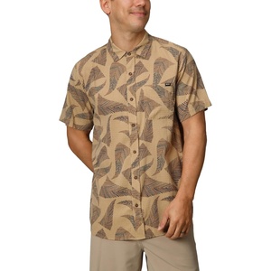 image:imageReef Mens Barrel Short Sleeve Button Up Woven ShirtKelp Bersin