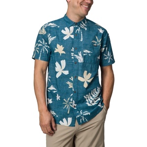 image:imageReef Mens Barrel Short Sleeve Button Up Woven ShirtLegion Blue