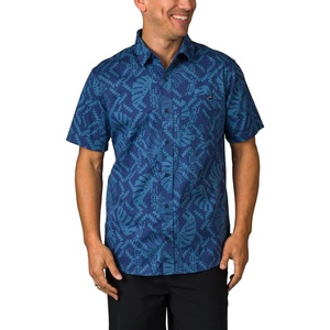 image:imageReef Mens Reef Howzer Short Sleeve 1 Pocket Classic ShirtCopen Blue