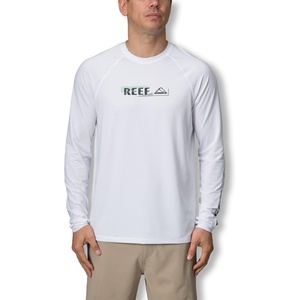 image:imageReef Mens Reef Kean Long Sleeve Raglan SurfshirtBright White