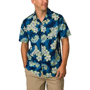 image:imageReef Mens Reef Tafford Short Sleeve 1 Pocket Camp ShirtInsignia Blue
