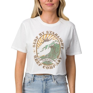 image:imageReef Womens Night Surf 18 Crop Crew TeeMarshmallow