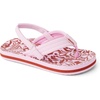 image:imageREEF Girls ToddlerLittle Kid Ahi Beach Flip Flop Soft Cushion Footbed Water FriendlyPink Modern Floral