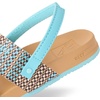 image:imageREEF Girls ToddlerLittle Kids Cushion Vista SandalBlue Raffia