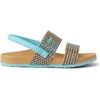 image:imageREEF Girls ToddlerLittle Kids Cushion Vista SandalBlue Raffia