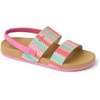 image:imageREEF Girls ToddlerLittle Kids Cushion Vista SandalPinkMulti Raffia