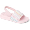 image:imageREEF Girls ToddlerLittle Kids One Slide SandalPale LilacWhite