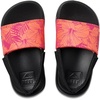 image:imageREEF Girls ToddlerLittle Kids One Slide SandalPink Peacock Hibiscus