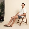image:imageREEF Mens Leather Smoothy Flip FlopsBronze Brown
