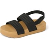 image:imageREEF Girls ToddlerLittle Kid Water Vista Platform Sandal Water Friendly Adjustable StrapBlackTan