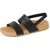 image:imageREEF Girls ToddlerLittle Kids Cushion Vista SandalBlackTan