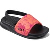 image:imageREEF Girls ToddlerLittle Kids One Slide SandalPink Peacock Hibiscus