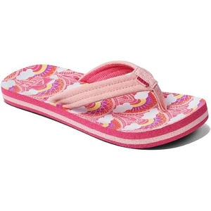 image:imageREEF Girls Kids Ahi Beach Flip Flop Soft Cushion Footbed Water FriendlyRainbows and Clouds