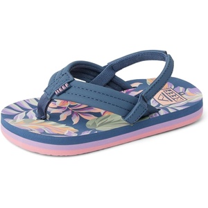 image:imageREEF Girls ToddlerLittle Kid Ahi Beach Flip Flop Soft Cushion Footbed Water FriendlyIndigo Tropical