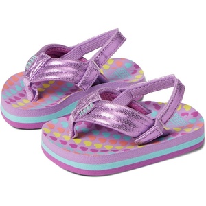image:imageREEF Girls ToddlerLittle Kid Ahi Beach Flip Flop Soft Cushion Footbed Water FriendlyLavender Hearts