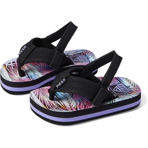 image:imageREEF Girls ToddlerLittle Kid Ahi Beach Flip Flop Soft Cushion Footbed Water FriendlyPalm Fronds