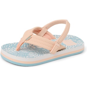 image:imageREEF Girls ToddlerLittle Kid Ahi Beach Flip Flop Soft Cushion Footbed Water FriendlyPeachblue Animal