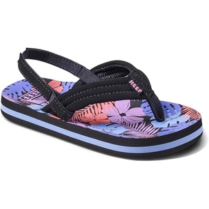 image:imageREEF Girls ToddlerLittle Kid Ahi Beach Flip Flop Soft Cushion Footbed Water FriendlyPurple Fronds