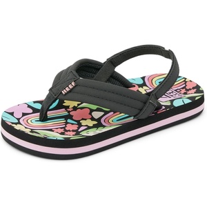 image:imageREEF Girls ToddlerLittle Kid Ahi Beach Flip Flop Soft Cushion Footbed Water FriendlyTropical Rainbow