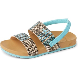 image:imageREEF Girls ToddlerLittle Kids Cushion Vista SandalBlue Raffia