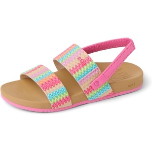 image:imageREEF Girls ToddlerLittle Kids Cushion Vista SandalPinkMulti Raffia