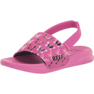 image:imageREEF Girls ToddlerLittle Kids One Slide SandalOrchid Butterfly