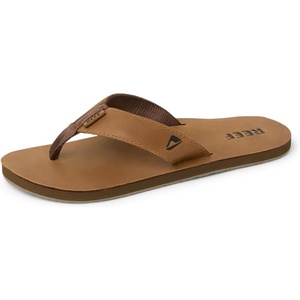 image:imageREEF Mens Leather Smoothy Flip FlopsBronze Brown