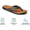 image:imageREEF Mens JBay III Leather Flip FlopsOliveTan