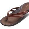 image:imageREEF Pacific Joy Womens Flip Flop Vegan Leather Strap and Soft Cushion FootbedRust
