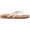 image:imageREEF Pacific Joy Womens Flip Flop Vegan Leather Strap and Soft Cushion FootbedWhisper White