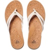 image:imageREEF Pacific Joy Womens Flip Flop Vegan Leather Strap and Soft Cushion FootbedWhisper White