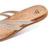 image:imageREEF Pacific Joy Womens Flip Flop Vegan Leather Strap and Soft Cushion FootbedWhisper White