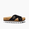 image:imageREEF Womens Cushion Bloom Hi Platform SandalsBlackTan