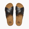 image:imageREEF Womens Cushion Bloom Hi Platform SandalsBlackTan