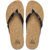 image:imageREEF Womens Cushion Court Twist Flip FlopsBlack