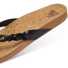 image:imageREEF Womens Cushion Court Twist Flip FlopsBlack