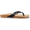 image:imageREEF Womens Cushion Court Twist Flip FlopsBlack