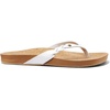 image:imageREEF Womens Cushion Court Twist Flip FlopsWhite