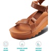 image:imageREEF Womens Cushion Rem Hi Platform SandalsCognac