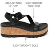 image:imageREEF Womens Vista Higher Luna Platform Sandal Adjustable StrapBlack Cork