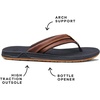 image:imageReef Mens Element TQT Flip FlopBlackBrown