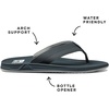 image:imageReef Mens Element TQT Flip FlopDark Grey