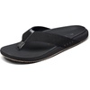 image:imageReef Raglan Mens Flip Flop Sandal Soft amp Supportive Footbed Water Friendly StrapsBlackGum