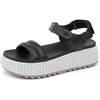 image:imageREEF Vista Higher Raya Womens Platform Sandal Adjustable Straps Soft Molded FootbedBlackWhite