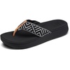 image:imageREEF Womens Cloud Tx Arch Support Flip Flop SandalsBlack Geo