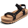 image:imageREEF Womens Cushion Rem Hi Platform SandalsBlacktan