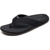 image:imageReef Raglan Mens Flip Flop Sandal Soft amp Supportive Footbed Water Friendly StrapsBlackGum