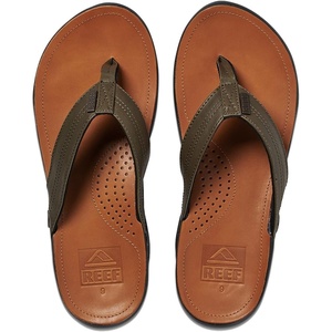 image:imageREEF Mens JBay III Leather Flip FlopsOliveTan