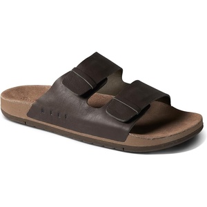 image:imageREEF Mens Ojai Two Bar Slide SandalBrown Leather